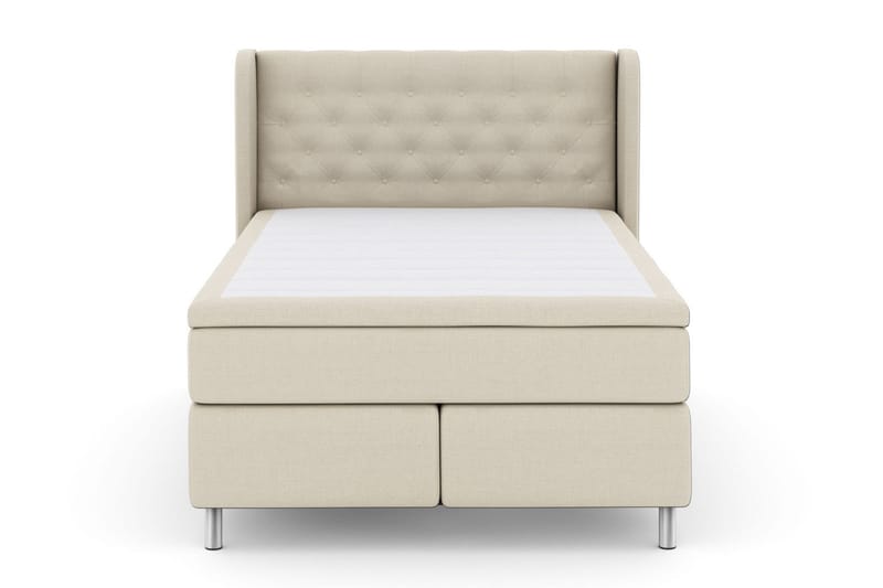 Select No 5 Komplett Sängpaket 160x200 Fast Watergel, Beige/Metall