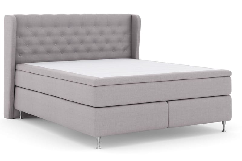 Select No 5 Komplett Sängpaket 160x200 Fast Watergel - Ljusgrå/Silver - Products - Möbler - Säng - Kontinentalsäng