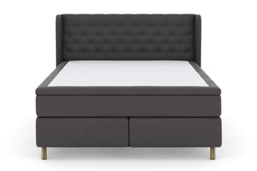 Select No 5 Komplett Sängpaket 160x200 Fast Watergel, Mörkgrå/Koppar