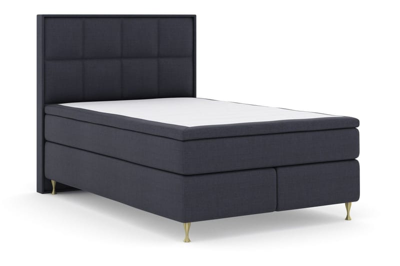 Select No 5 Komplett Sängpaket 160x200 Fast/Medium Watergel - Blå/Guld - Products - Möbler - Säng - Kontinentalsäng