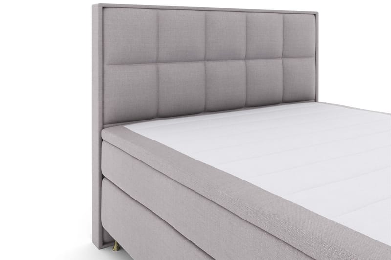 Select No 5 Komplett Sängpaket 160x200 Fast/Medium Watergel - Ljusgrå/Guld - Products - Möbler - Säng - Kontinentalsäng
