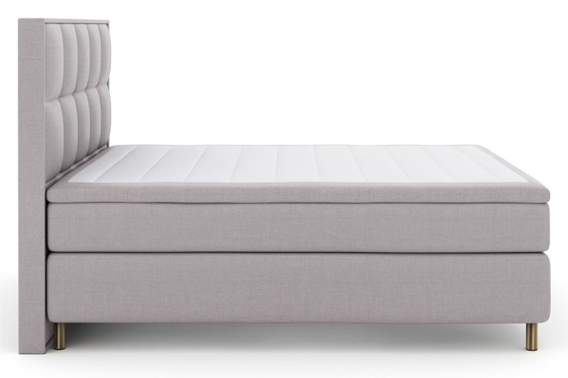 Select No 5 Komplett Sängpaket 160x200 Medium Watergel - Ljusgrå/Koppar - Products - Möbler - Säng - Kontinentalsäng