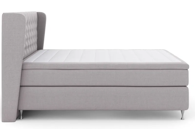 Select No 5 Komplett Sängpaket 180x200 Fast Watergel - Ljusgrå/Silver - Products - Möbler - Säng - Kontinentalsäng