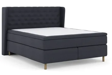 Select No 5 Komplett Sängpaket 180x200 Fast/Medium Latex - Blå/Koppar - Products - Möbler - Säng - Kontinentalsäng