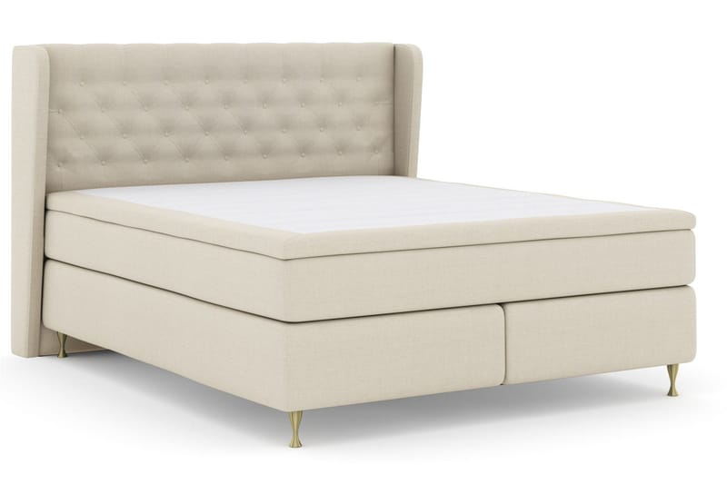 Select No 5 Komplett Sängpaket 180x200 Medium Watergel - Beige/Guld - Products - Möbler - Säng - Kontinentalsäng