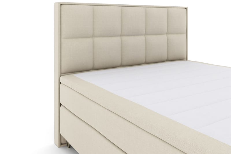 Select No 5 Komplett Sängpaket 180x200 Medium Watergel - Beige/Metall V-form - Products - Möbler - Säng - Kontinentalsäng