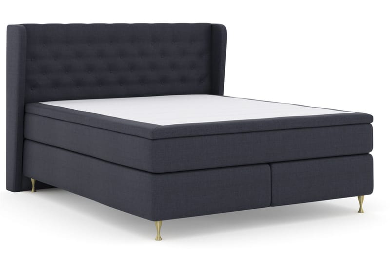 Select No 5 Komplett Sängpaket 180x200 Medium Watergel - Blå/Guld - Products - Möbler - Säng - Kontinentalsäng