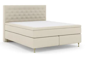 Select No 5 Komplett Sängpaket 210x210 Fast Latex - Beige/Guld - Products - Möbler - Säng - Kontinentalsäng