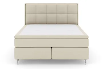 Select No 5 Komplett Sängpaket 210x210 Fast/Medium Latex - Beige/Silver - Products - Möbler - Säng - Kontinentalsäng