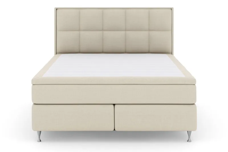 Select No 5 Komplett Sängpaket 210x210 Fast/Medium Latex - Beige/Silver - Products - Möbler - Säng - Kontinentalsäng