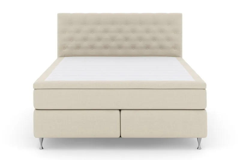 Select No 5 Komplett Sängpaket 210x210 Fast/Medium Latex, Beige/Silver