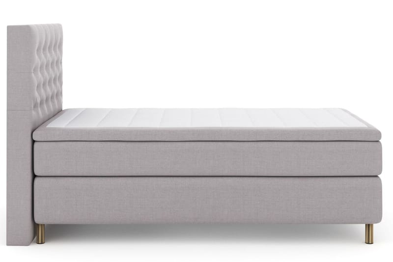 Select No 5 Kontinentalsäng 120x200 Fast Latex - Ljusgrå/Koppar - Products - Möbler - Säng - Enkelsäng