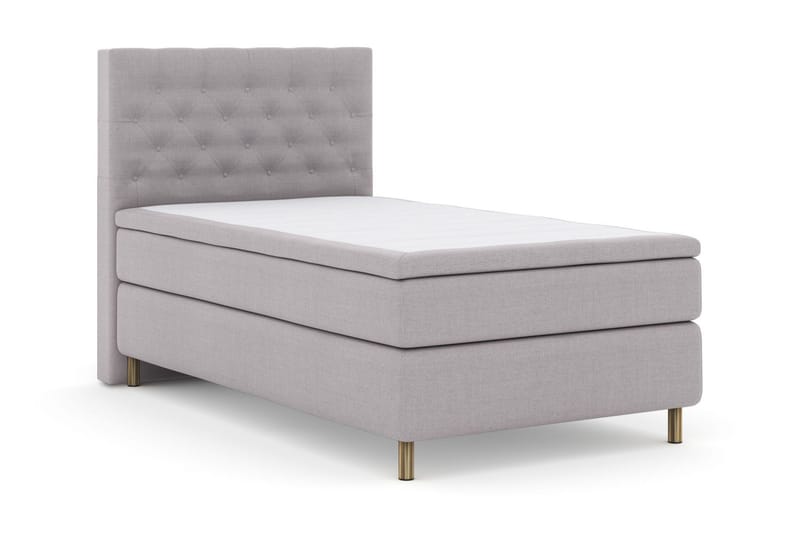 Select No 5 Kontinentalsäng 120x200 Fast Latex - Ljusgrå/Koppar - Products - Möbler - Säng - Enkelsäng