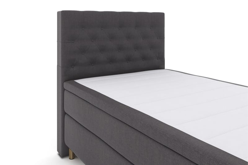 Select No 5 Kontinentalsäng 120x200 Fast Latex - Mörkgrå/Koppar - Products - Möbler - Säng - Enkelsäng