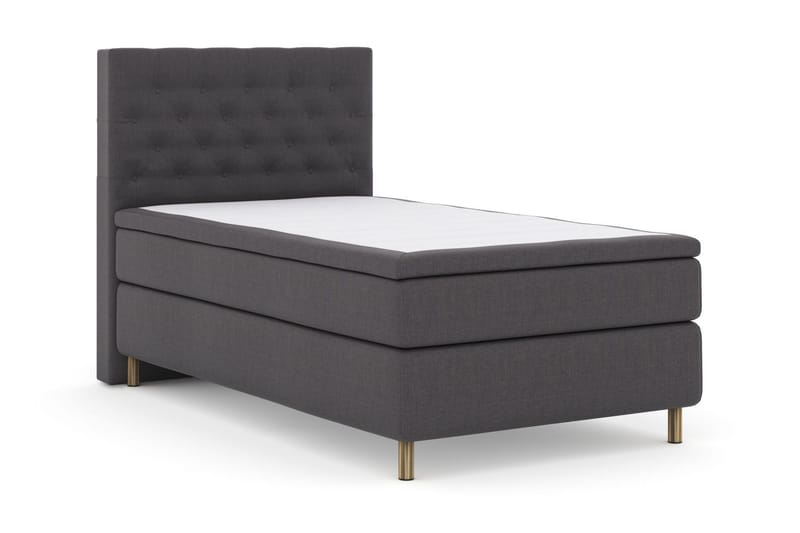 Select No 5 Kontinentalsäng 120x200 Fast Latex - Mörkgrå/Koppar - Products - Möbler - Säng - Enkelsäng