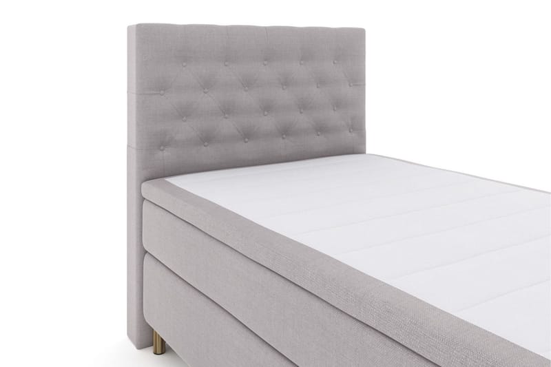 Select No 5 Kontinentalsäng 120x200 Fast Watergel - Ljusgrå/Koppar - Products - Möbler - Säng - Enkelsäng