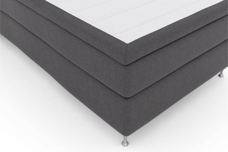 Select No 5 Kontinentalsäng 120x200 Fast Watergel - Mörkgrå/Silver - Products - Möbler - Säng - Enkelsäng