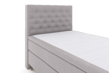 Select No 5 Kontinentalsäng 120x200 Medium Watergel - Ljusgrå/Metall V-Form - Products - Möbler - Säng - Enkelsäng