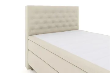 Select No 5 Kontinentalsäng 140x200 Fast Latex - Beige/Metall V-Form - Products - Möbler - Säng - Kontinentalsäng