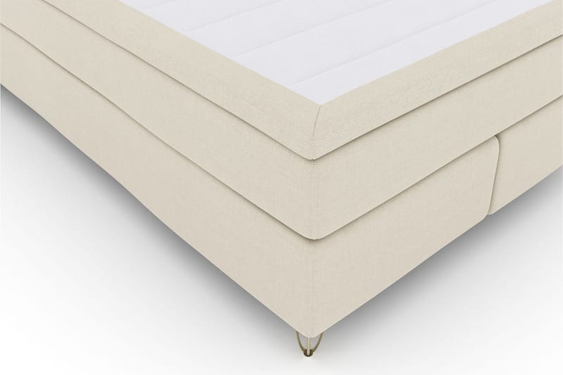 Select No 5 Kontinentalsäng 140x200 Fast Watergel - Beige/Metall V-Form - Products - Möbler - Säng - Kontinentalsäng