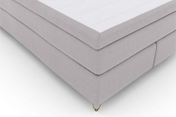 Select No 5 Kontinentalsäng 140x200 Fast Watergel - Ljusgrå/Metall V-Form - Products - Möbler - Säng - Kontinentalsäng