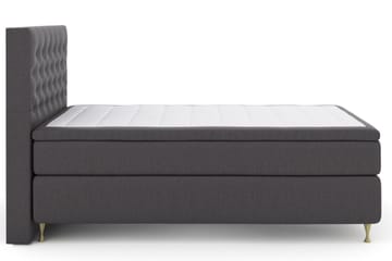 Select No 5 Kontinentalsäng 140x200 Fast/Medium Watergel - Mörkgrå/Guld - Products - Möbler - Säng - Kontinentalsäng