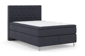 Select No 5 Kontinentalsäng 140x200 Medium Watergel - Blå/Metall V-Form - Products - Möbler - Säng - Kontinentalsäng