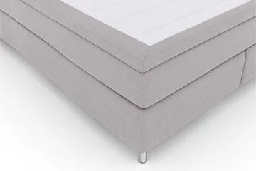 Select No 5 Kontinentalsäng 160x200 Fast Latex - Ljusgrå/Metall - Products - Möbler - Säng - Kontinentalsäng