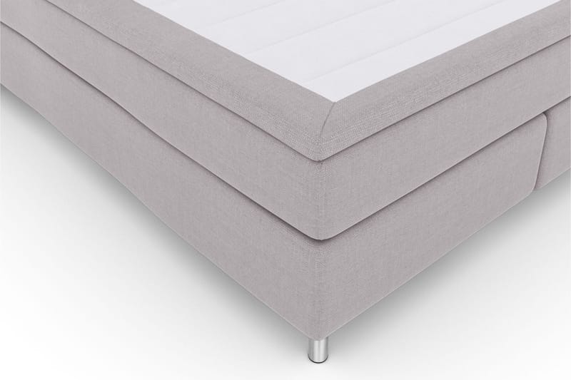 Select No 5 Kontinentalsäng 160x200 Fast Latex - Ljusgrå/Metall - Products - Möbler - Säng - Kontinentalsäng