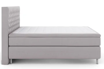 Select No 5 Kontinentalsäng 160x200 Fast Latex - Ljusgrå/Metall - Products - Möbler - Säng - Kontinentalsäng