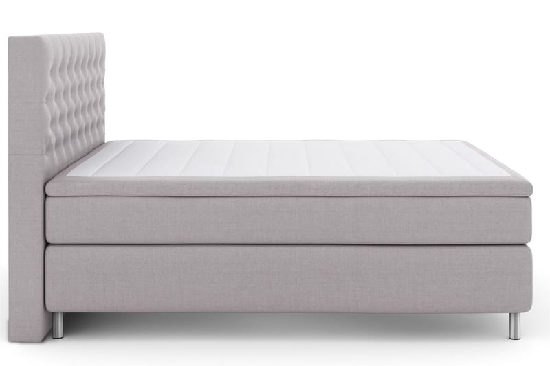 Select No 5 Kontinentalsäng 160x200 Fast Latex - Ljusgrå/Metall - Products - Möbler - Säng - Kontinentalsäng