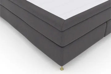 Select No 5 Kontinentalsäng 160x200 Fast Latex - Mörkgrå/Guld - Products - Möbler - Säng - Kontinentalsäng