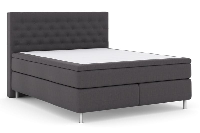 Select No 5 Kontinentalsäng 160x200 Fast Latex - Mörkgrå/Metall - Products - Möbler - Säng - Kontinentalsäng