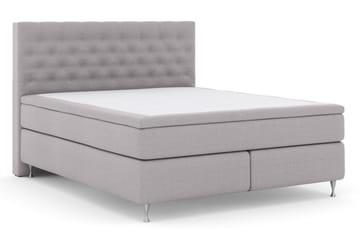 Select No 5 Kontinentalsäng 160x200 Fast Watergel - Ljusgrå/Silver - Products - Möbler - Säng - Kontinentalsäng