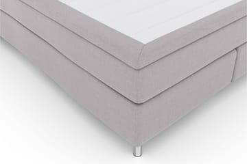 Select No 5 Kontinentalsäng 180x200 Fast Watergel - Ljusgrå/Metall - Products - Möbler - Säng - Kontinentalsäng