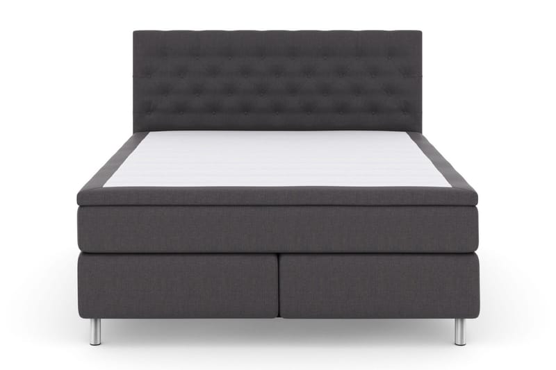 Select No 5 Kontinentalsäng 180x200 Fast Watergel - Mörkgrå/Metall - Products - Möbler - Säng - Kontinentalsäng