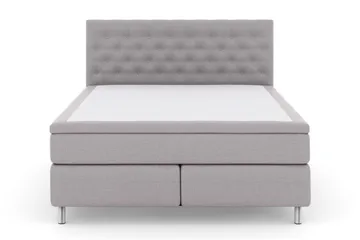 Select No 5 Kontinentalsäng 180x200 Fast/Medium Latex - Ljusgrå/Metall - Products - Möbler - Säng - Kontinentalsäng