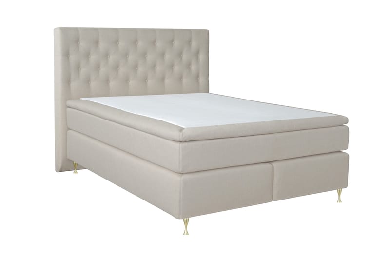 Select No 5 Kontinentalsäng 180x200 Fast/Medium Watergel - Beige/Guld - Products - Möbler - Säng - Kontinentalsäng