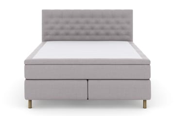 Select No 5 Kontinentalsäng 180x200 Fast/Medium Watergel - Ljusgrå/Koppar - Products - Möbler - Säng - Kontinentalsäng