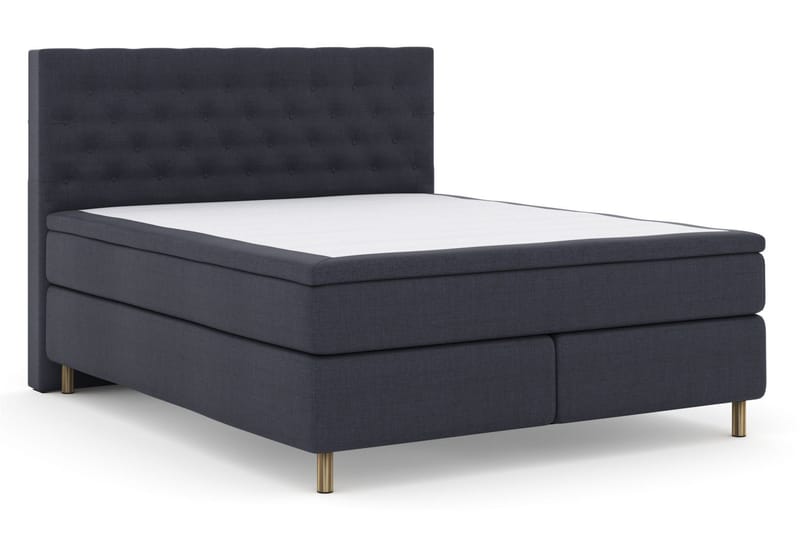 Select No 5 Kontinentalsäng 210x210 Fast/Medium Latex - Blå/Koppar - Products - Möbler - Säng - Kontinentalsäng