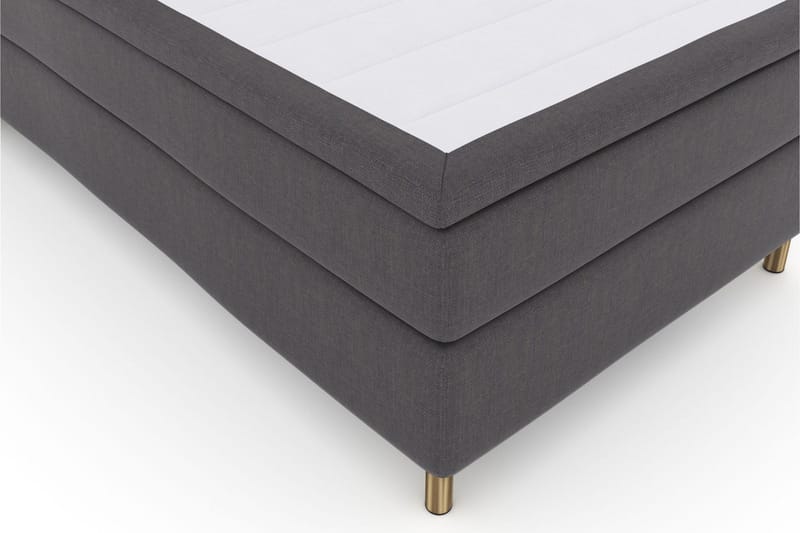 Select No 6 Komplett Sängpaket 120x200 Medium Memory/Pocket - Mörkgrå/Koppar - Products - Möbler - Säng - Enkelsäng