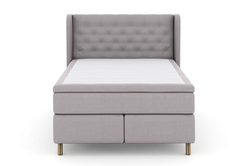 Select No 6 Komplett Sängpaket 140x200 Fast Memory/Pocket - Ljusgrå/Koppar - Products - Möbler - Säng - Kontinentalsäng