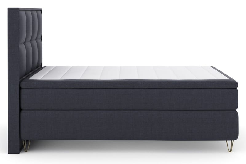 Select No 6 Komplett Sängpaket 140x200 F/M Memory/Pocket - Blå/Metall V-form - Products - Möbler - Säng - Kontinentalsäng
