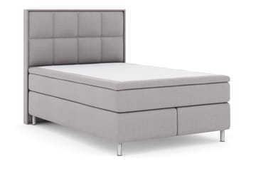 Select No 6 Komplett Sängpaket 140x200 F/M Memory/Pocket - Ljusgrå/Metall - Products - Möbler - Säng - Kontinentalsäng