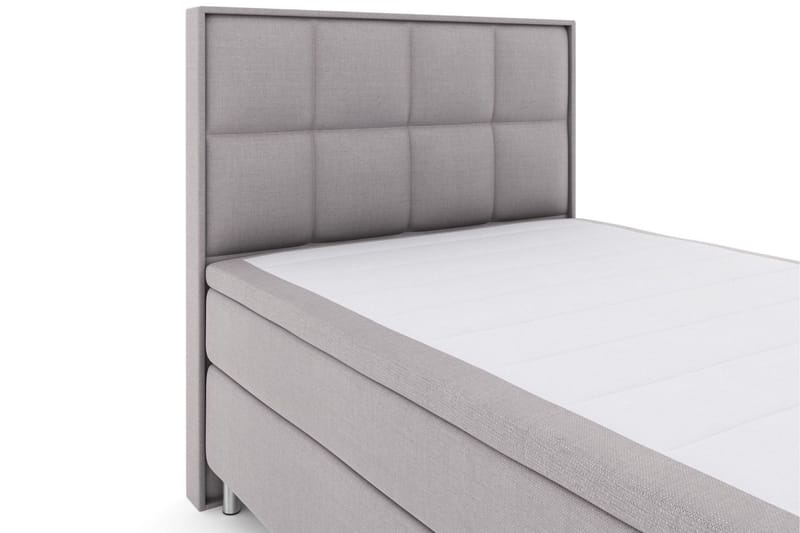 Select No 6 Komplett Sängpaket 140x200 F/M Memory/Pocket - Ljusgrå/Metall - Products - Möbler - Säng - Kontinentalsäng