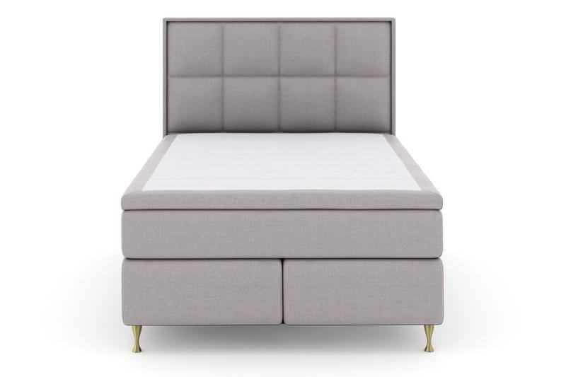 Select No 6 Komplett Sängpaket 140x200 Medium Latex/Memory - Ljusgrå/Guld - Products - Möbler - Säng - Kontinentalsäng