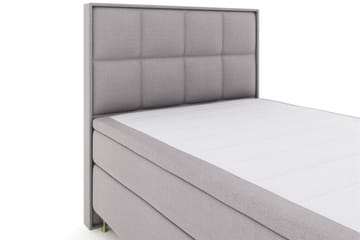 Select No 6 Komplett Sängpaket 140x200 Medium Latex/Memory - Ljusgrå/Guld - Products - Möbler - Säng - Kontinentalsäng