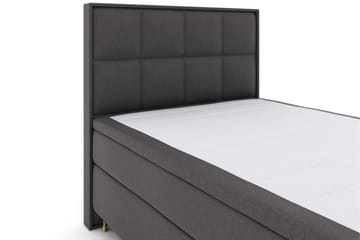 Select No 6 Komplett Sängpaket 140x200 Medium Latex/Memory - Mörkgrå/Guld - Products - Möbler - Säng - Kontinentalsäng