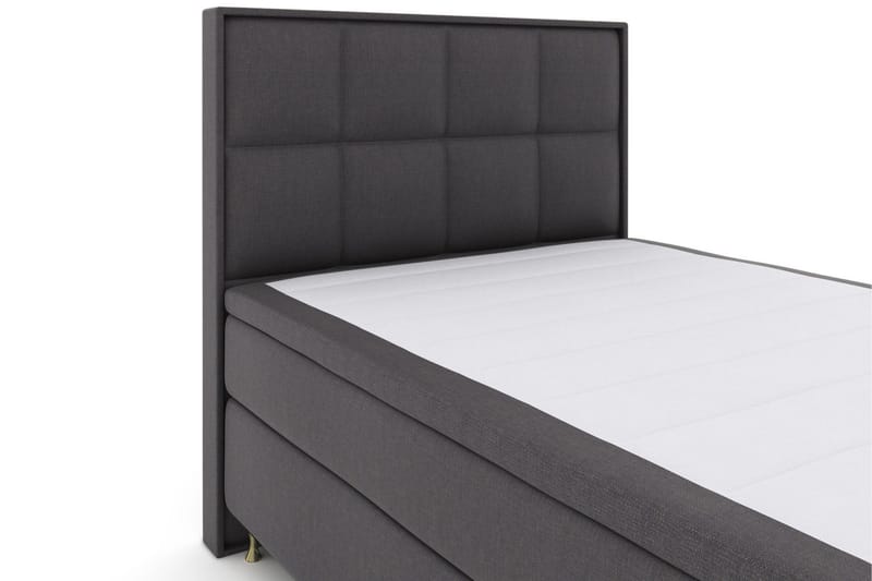 Select No 6 Komplett Sängpaket 140x200 Medium Latex/Memory - Mörkgrå/Guld - Products - Möbler - Säng - Kontinentalsäng