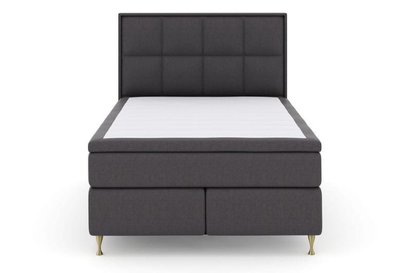 Select No 6 Komplett Sängpaket 140x200 Medium Latex/Memory - Mörkgrå/Guld - Products - Möbler - Säng - Kontinentalsäng